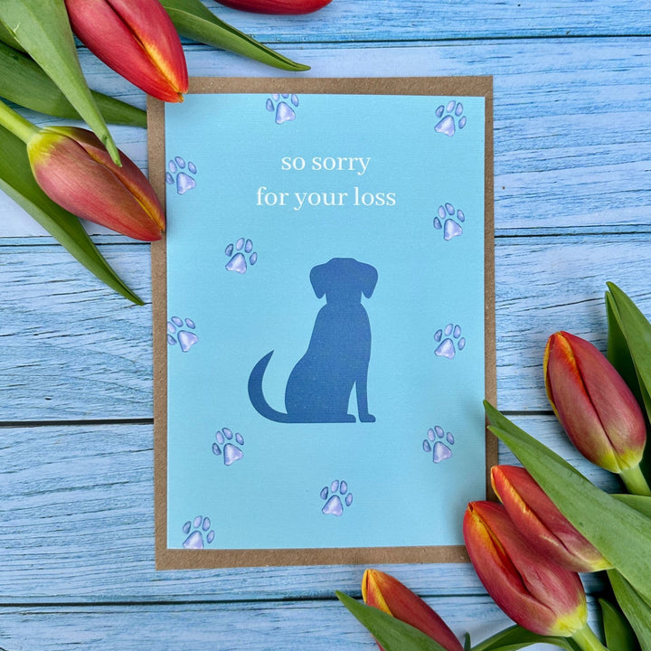 SORRY FOR YOUR LOSS DOG ECO CARD