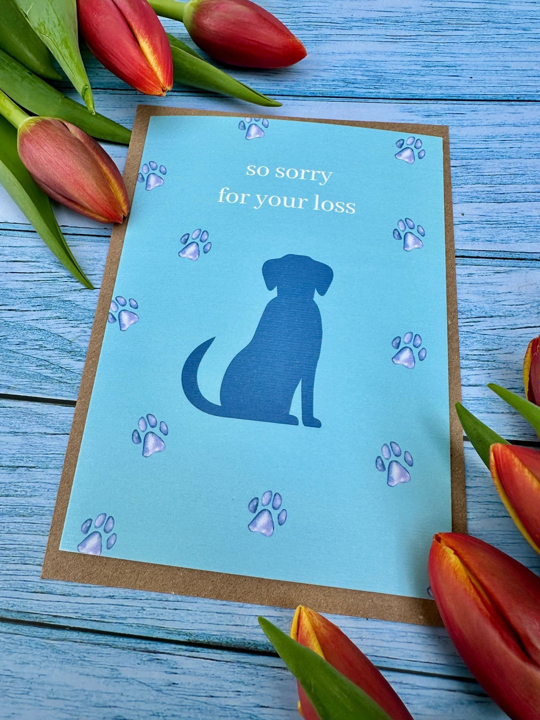 SORRY FOR YOUR LOSS DOG ECO CARD