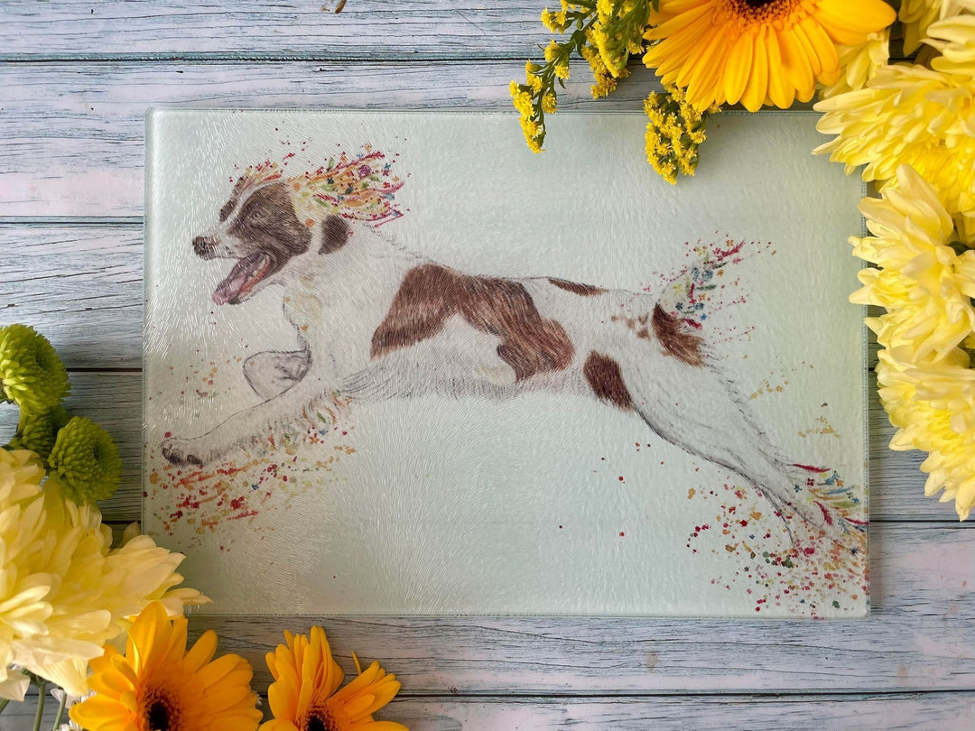SPRING THE SPANIEL MINI ECO CHOPPING BOARD/ WORKTOP SAVER
