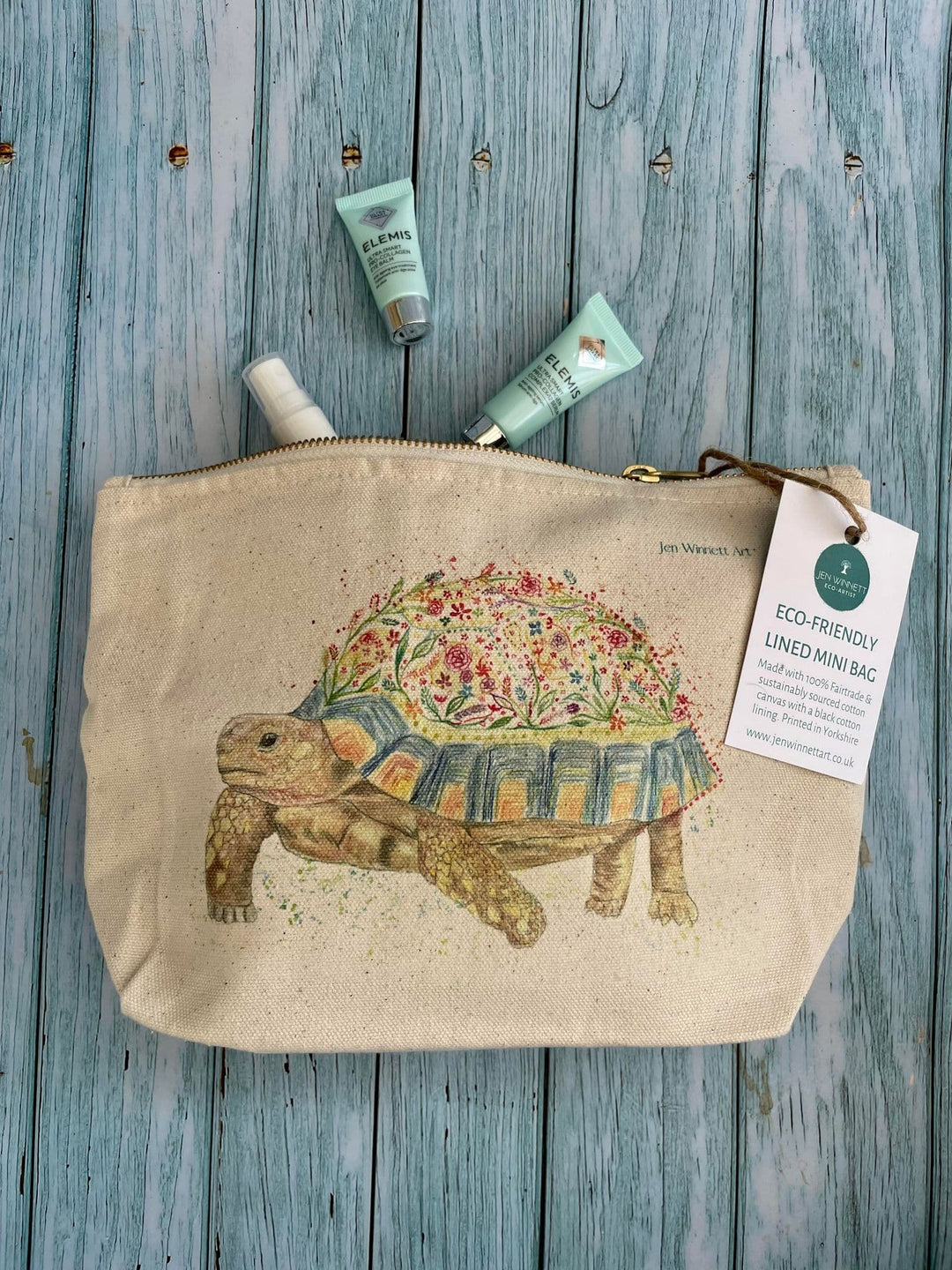 TERRY THE TORTOISE LINED  MINI BAG