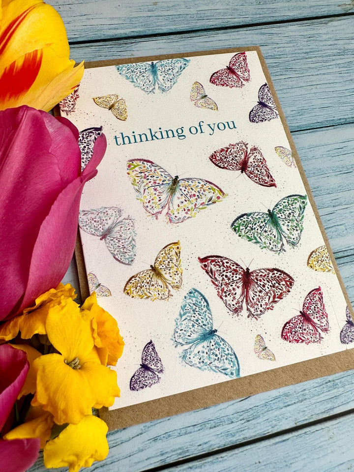 THINKING OF YOU BUTTERFLY ECO-CARD - reverse