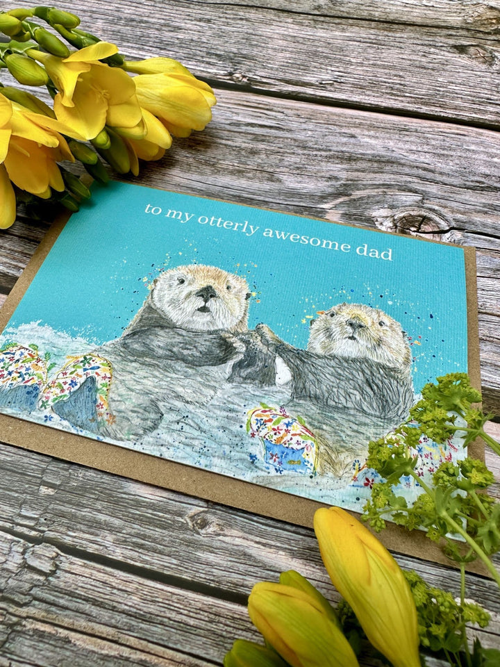TO MY OTTERLY AWESOME DAD ECO CARD