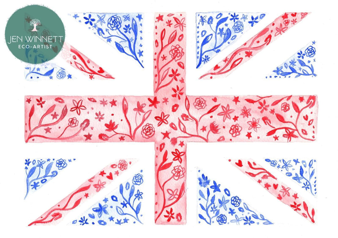 UK FLAG  - SIGNED PRINT